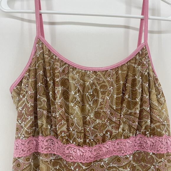 Candy Rocket Size 1X Vintage Y2K Babydoll Mesh Dress Empire Waist Whimsical Lace - Picture 2 of 6